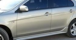 3 699 р. Пороги накладки Сток 2л  Mitsubishi Lancer  10 CY (2007-2017) седан дорестайлинг, хэтчбэк дорестайлинг, седан рестайлинг, хэтчбек 5 дв рестайлинг (Неокрашенные)  с доставкой в г. Кемерово. Увеличить фотографию 6