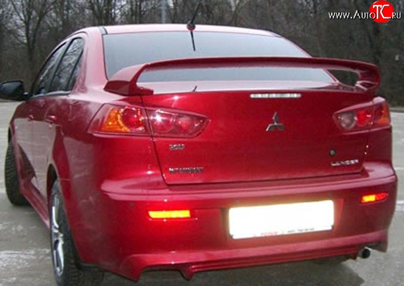 8 199 р. Спойлер Zodiak Mitsubishi Lancer 10 CY седан рестайлинг (2011-2017) (Неокрашенный)  с доставкой в г. Кемерово