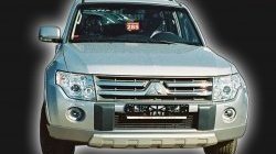 10 499 р. Накладка переднего бампера GT Dynamics Mitsubishi Pajero 4 V80 дорестайлинг (2006-2011) (Дорестайлинг, Неокрашенная)  с доставкой в г. Кемерово. Увеличить фотографию 2