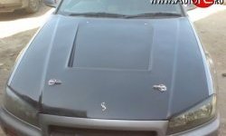 17 249 р. Пластиковый капот GTR Nissan Skyline R34 (1999-2002) (Неокрашенный)  с доставкой в г. Кемерово. Увеличить фотографию 4