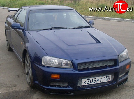10 549 р. Передний бампер GTR Nissan Skyline R34 (1999-2002) (Неокрашенный)  с доставкой в г. Кемерово