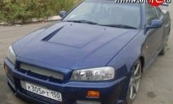10 549 р. Передний бампер GTR Nissan Skyline R34 (1999-2002) (Неокрашенный)  с доставкой в г. Кемерово. Увеличить фотографию 2