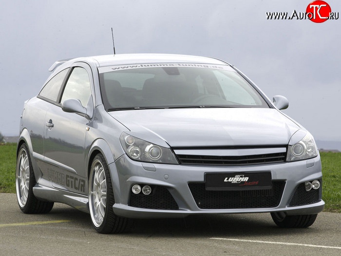 5 349 р. Передний бампер Lumma Opel Astra H GTC хэтчбек 3 дв. рестайлинг (2006-2011) (Неокрашенный)  с доставкой в г. Кемерово