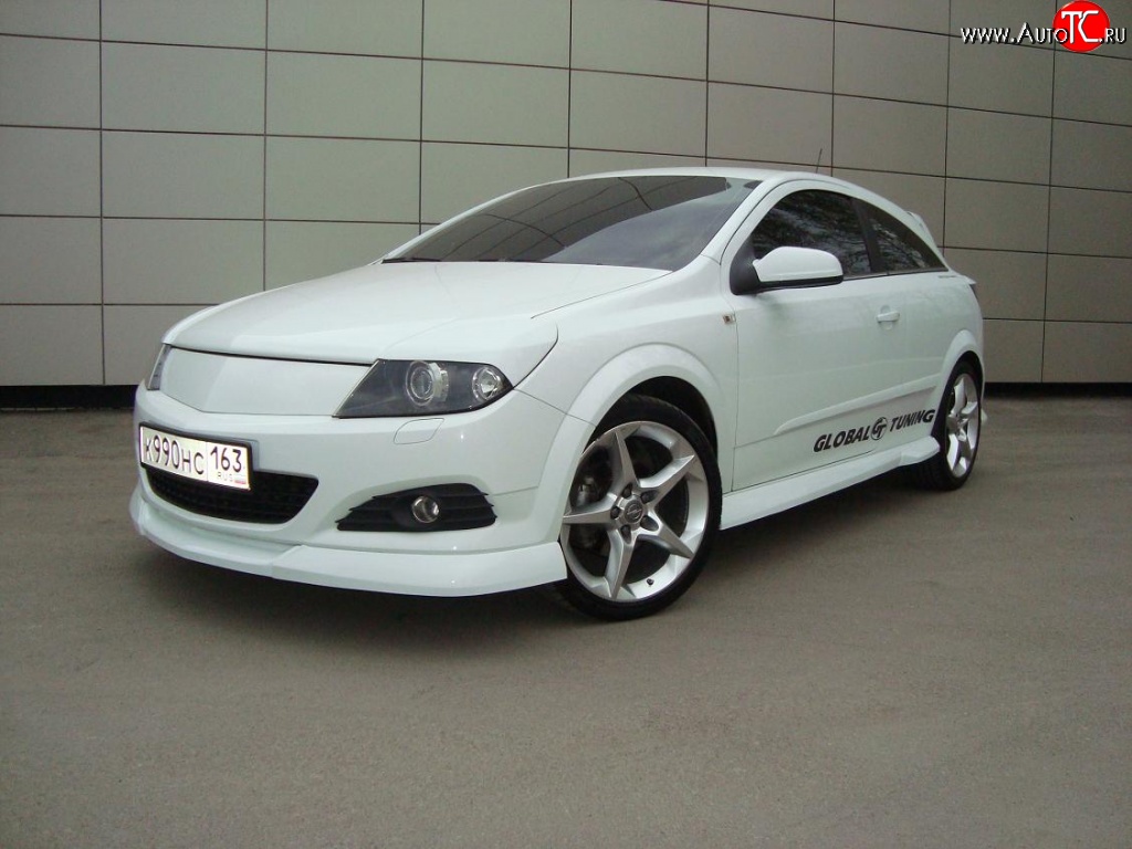 4 499 р. Глухая решётка радиатора Global Tuning  Opel Astra  H GTC (2004-2011) хэтчбек 3 дв. дорестайлинг, хэтчбек 3 дв. рестайлинг (Неокрашенная)  с доставкой в г. Кемерово