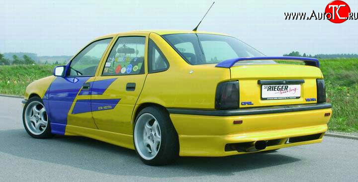 3 449 р. Накладка заднего бампера Rieger Opel Vectra A седан рестайлинг (1992-1995)  с доставкой в г. Кемерово