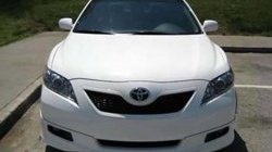 7 349 р. Накладка переднего бампера SARONA Toyota Camry XV40 рестайлинг (2009-2011) (Неокрашенная)  с доставкой в г. Кемерово. Увеличить фотографию 2