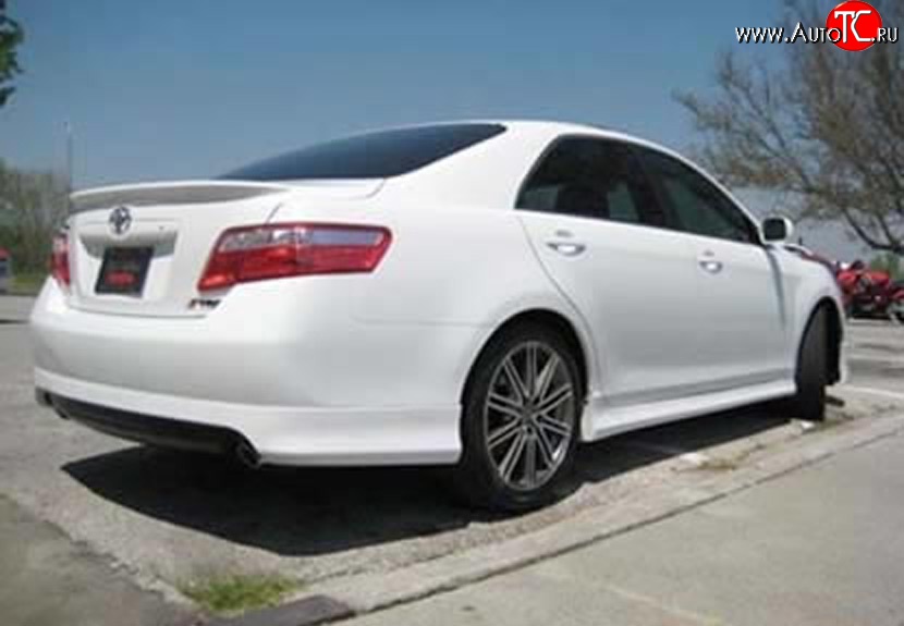 7 349 р. Накладка заднего бампера SARONA Toyota Camry XV40 рестайлинг (2009-2011) (Неокрашенная)  с доставкой в г. Кемерово