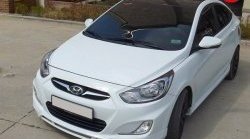 3 399 р. Накладка CT на передний бампер Hyundai Solaris RBr седан дорестайлинг (2010-2014) (Неокрашенная)  с доставкой в г. Кемерово. Увеличить фотографию 2
