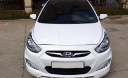 3 399 р. Накладка CT на передний бампер Hyundai Solaris RBr седан дорестайлинг (2010-2014) (Неокрашенная)  с доставкой в г. Кемерово. Увеличить фотографию 4