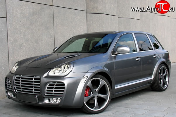 30 699 р. Передний бампер Techart Magnum I Porsche Cayenne 955 (2002-2006) (Неокрашенный)  с доставкой в г. Кемерово