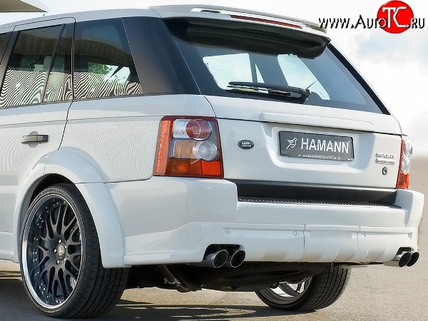 17 899 р. Накладка HAMMAN на задний бампер  Land Rover Range Rover Sport  1 L320 (2005-2009) дорестайлинг (Неокрашенная)  с доставкой в г. Кемерово