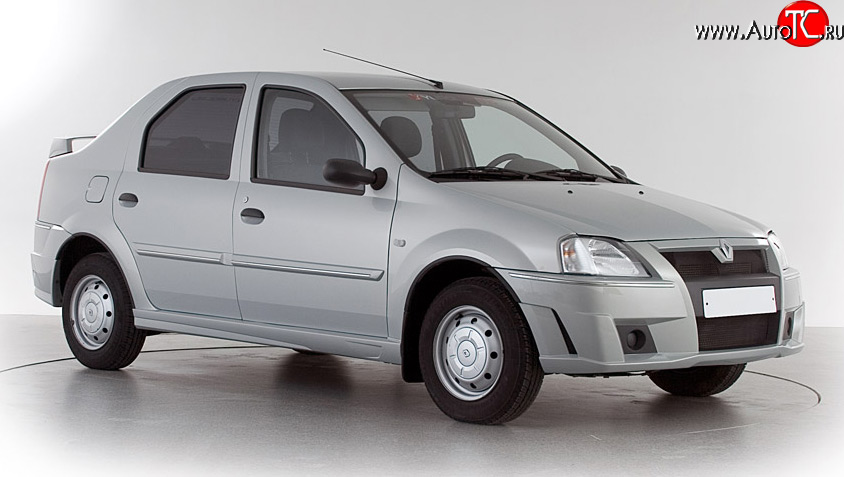 1 049 р. Молдинги (накладки на двери) Классик 2 Renault Logan 1 дорестайлинг (2004-2010) (Неокрашенные)  с доставкой в г. Кемерово