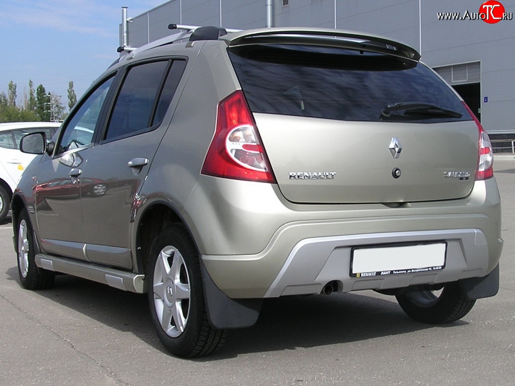 9 799 р. Задний бампер Kart RS Renault Sandero (BS) (2009-2014) (Неокрашенный)  с доставкой в г. Кемерово