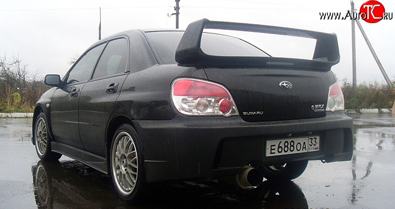 15 699 р. Задний бампер Zero Sport Subaru Impreza GE седан (2007-2012) (Неокрашенный)  с доставкой в г. Кемерово