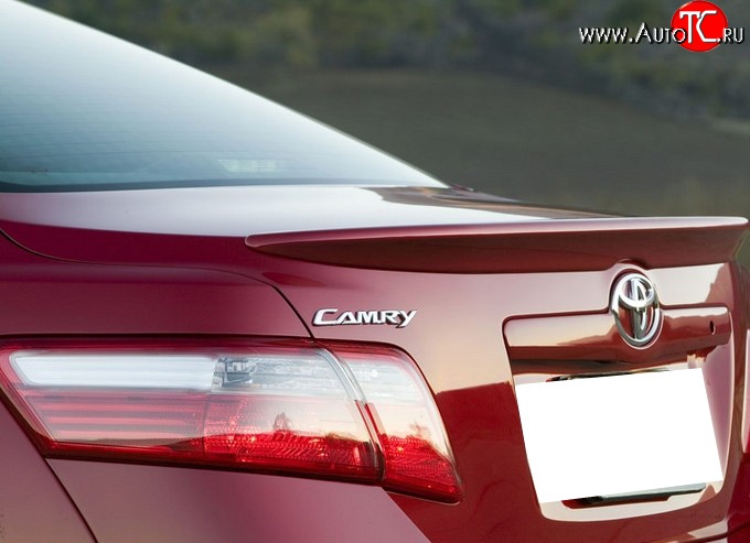 3 199 р. Лип спойлер Style Toyota Camry XV40 рестайлинг (2009-2011) (Неокрашенный)  с доставкой в г. Кемерово