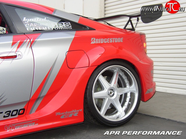 4 449 р. Комплект пластиковых накладок K1 Style wide body на задние крылья автомобиля Toyota Celica T230 (1999-2006)  с доставкой в г. Кемерово