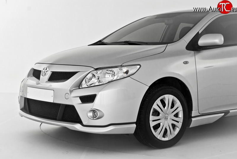 5 199 р. Передний бампер RS Toyota Corolla E150 седан дорестайлинг (2006-2010) (Неокрашенный)  с доставкой в г. Кемерово