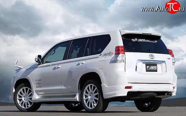 12 799 р. Накладки заднего бампера JAOS  Toyota Land Cruiser Prado  J150 (2009-2013) дорестайлинг (Неокрашенная)  с доставкой в г. Кемерово
