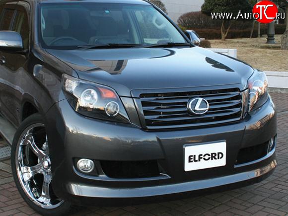 23 899 р. Передний бампер ELFORD  Toyota Land Cruiser Prado  J150 (2009-2013) дорестайлинг (Неокрашенный)  с доставкой в г. Кемерово