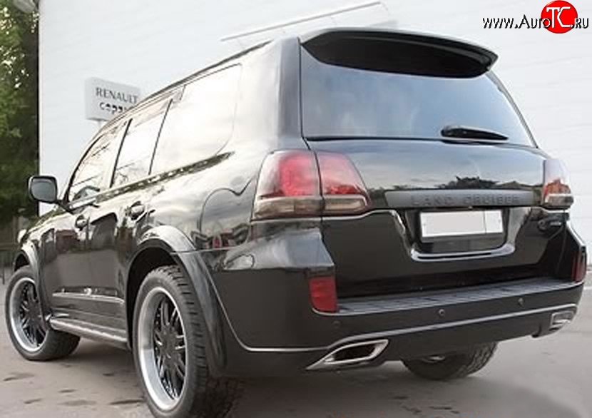 30 699 р. Задний бампер ELFORD Toyota Land Cruiser 200 дорестайлинг (2007-2012) (Неокрашенный)  с доставкой в г. Кемерово