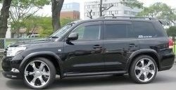 30 699 р. Задний бампер ELFORD Toyota Land Cruiser 200 дорестайлинг (2007-2012) (Неокрашенный)  с доставкой в г. Кемерово. Увеличить фотографию 2