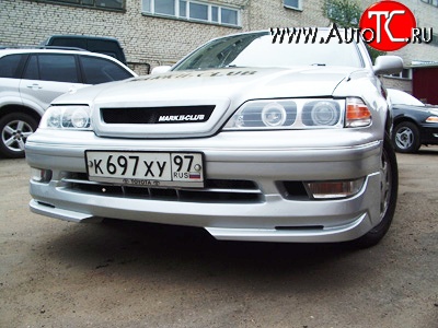 3 649 р. Накладка Concept на передний бампер Toyota Mark 2 X100 седан (1996-2000) (Неокрашенная)  с доставкой в г. Кемерово