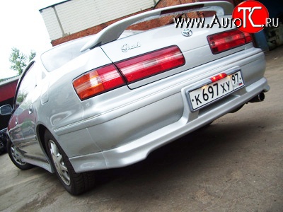 4 849 р. Накладка Concept на задний бампер Toyota Mark 2 X100 седан (1996-2000) (Неокрашенная)  с доставкой в г. Кемерово