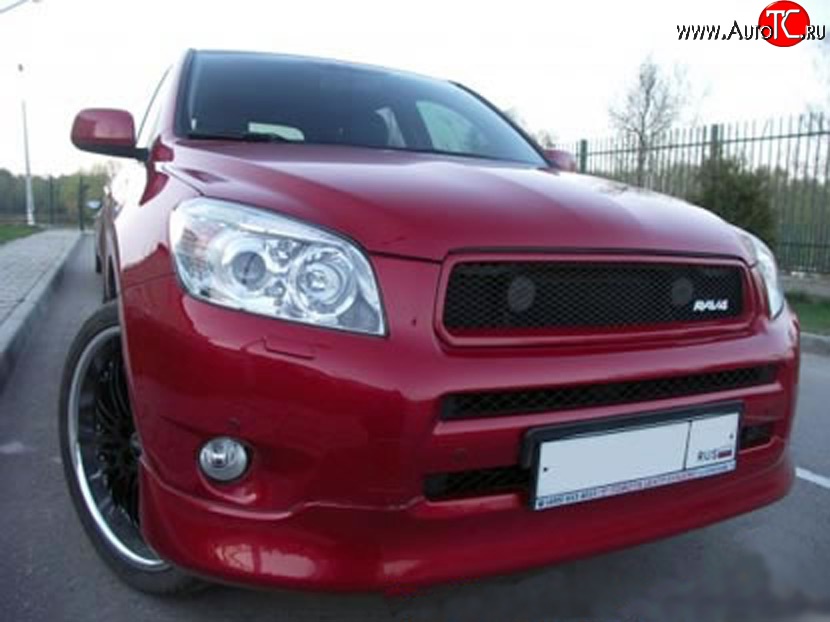 8 949 р. Накладка ORIGINAL на передний бампер Toyota RAV4 XA305 5 дв. дорестайлинг (2005-2009) (Неокрашенная)  с доставкой в г. Кемерово