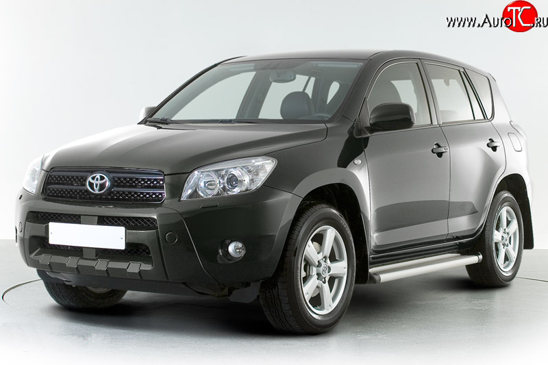 2 899 р. Накладка переднего бампера Toyota RAV4 XA305 5 дв. дорестайлинг (2005-2009) (Неокрашенная)  с доставкой в г. Кемерово