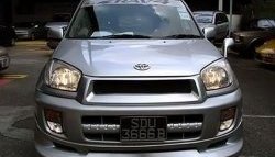 8 949 р. Накладка переднего бампера Sport Toyota RAV4 CA20 3 дв. дорестайлинг (2000-2003) (Неокрашенная)  с доставкой в г. Кемерово. Увеличить фотографию 3