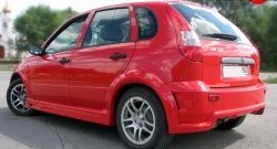8 929 р. Задний бампер TMS-GTI Лада Калина 1119 хэтчбек (2004-2013) (Неокрашенный)  с доставкой в г. Кемерово. Увеличить фотографию 2