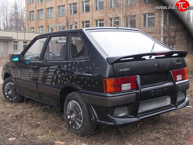4 199 р. Задний бампер T1 Лада 2114 (2001-2014) (Неокрашенный)  с доставкой в г. Кемерово