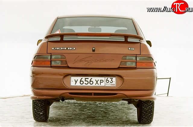 889 р. Накладка крышки багажника Кураж  Лада 2110 (1995-2007) седан (Неокрашенная)  с доставкой в г. Кемерово