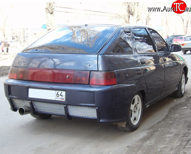 4 599 р. Задний бампер M-VRS V2 Лада 2112 хэтчбек (1999-2008) (Неокрашенный)  с доставкой в г. Кемерово