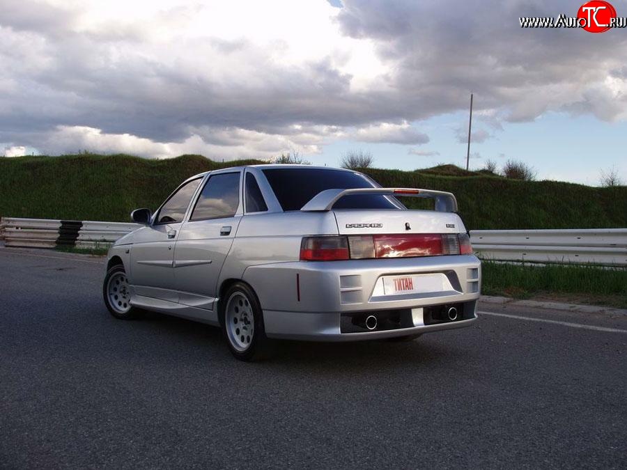 9 799 р. Задний бампер Titan Racing  Лада 2110 (1995-2007) седан (Неокрашенный)  с доставкой в г. Кемерово