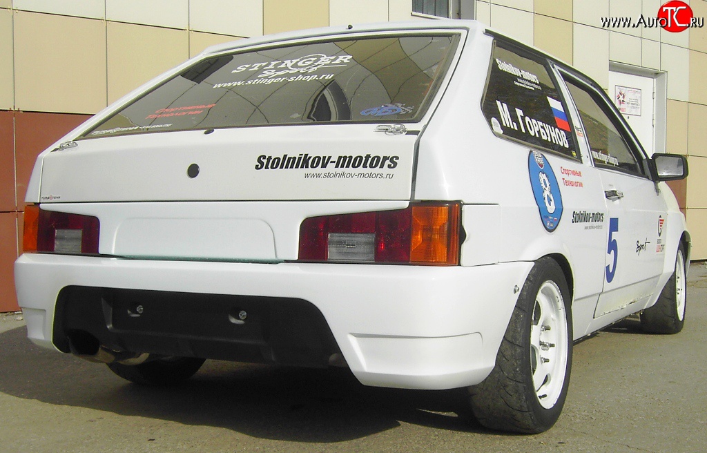 3 899 р. Задний бампер Evo Лада 2114 (2001-2014) (Неокрашенный)  с доставкой в г. Кемерово