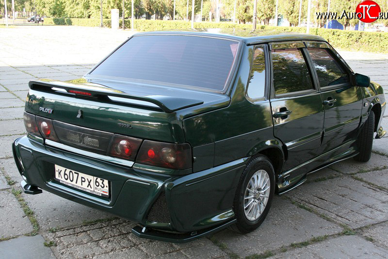 7 899 р. Задний бампер LEX Лада 2115 (1997-2012) (Неокрашенный)  с доставкой в г. Кемерово