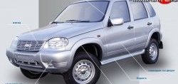519 р. Накладки на зеркала Кураж 2 до 2005 года  Chevrolet Niva  2123 (2002-2008), Лада 2123 (Нива Шевроле) (2002-2008) (Неокрашенные)  с доставкой в г. Кемерово. Увеличить фотографию 2