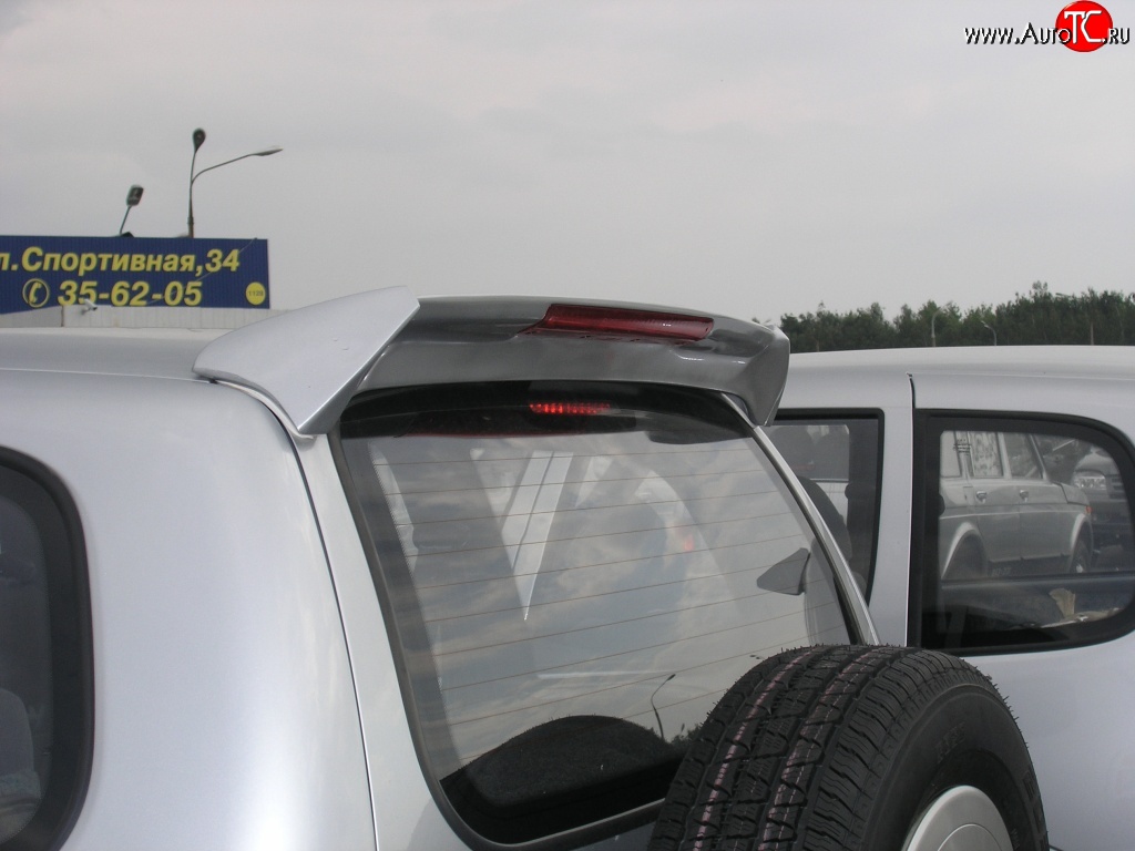 89 419 р. Спойлер 3H  Chevrolet Niva  2123 (2002-2020), Лада 2123 (Нива Шевроле) (2002-2021), Лада Нива Трэвел (2021-2025) (С красным стоп-сигналом, Неокрашенный)  с доставкой в г. Кемерово
