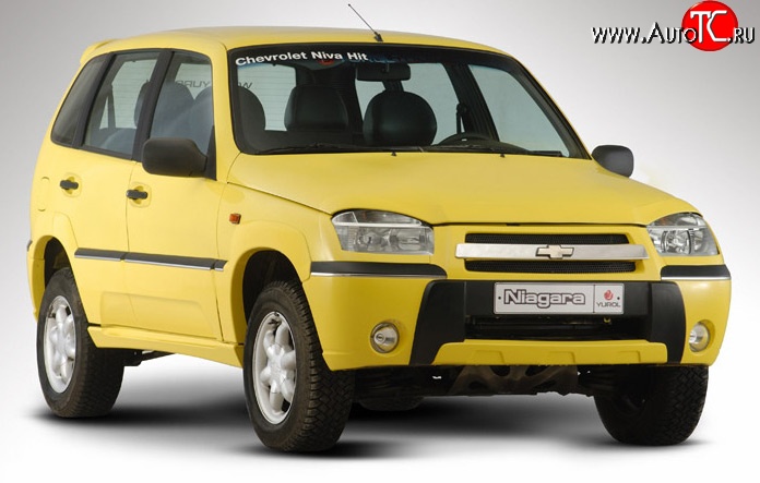 5 799 р. Передний бампер Ниагара Chevrolet Niva 2123 дорестайлинг (2002-2008) (Неокрашенный)  с доставкой в г. Кемерово