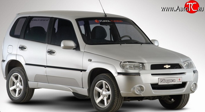 4 799 р. Передний бампер Ниагара 2 Chevrolet Niva 2123 дорестайлинг (2002-2008) (Неокрашенный)  с доставкой в г. Кемерово