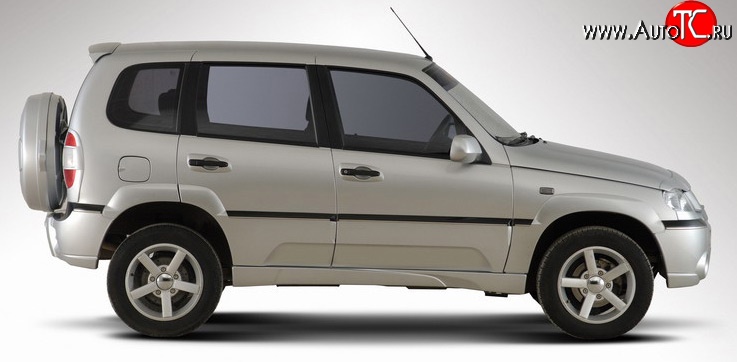 1 999 р. Пороги накладки Ниагара 2 Chevrolet Niva 2123 дорестайлинг (2002-2008) (Неокрашенные)  с доставкой в г. Кемерово