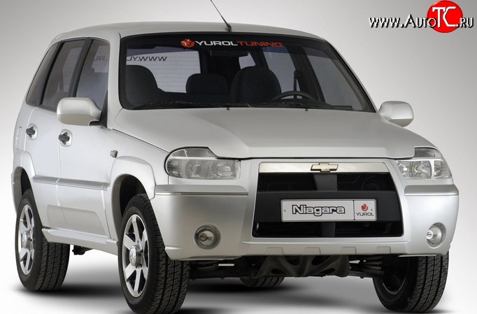 4 799 р. Передний бампер Ниагара 3 Chevrolet Niva 2123 дорестайлинг (2002-2008) (Неокрашенный)  с доставкой в г. Кемерово