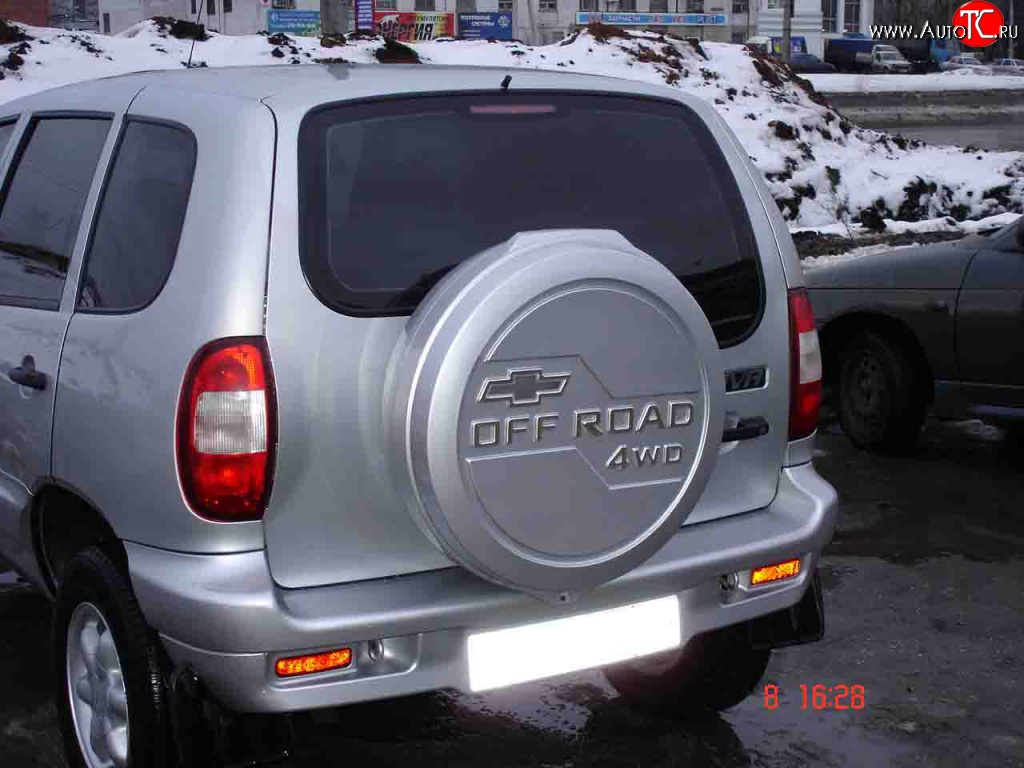 3 399 р. Бокс запасного колеса Off-Road  Chevrolet Niva  2123 (2009-2020), Лада 2123 (Нива Шевроле) (2002-2021), Лада Нива Трэвел (2021-2025) (Неокрашенный)  с доставкой в г. Кемерово
