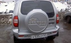 3 399 р. Бокс запасного колеса Off-Road  Chevrolet Niva  2123 (2009-2020), Лада 2123 (Нива Шевроле) (2002-2021), Лада Нива Трэвел (2021-2025) (Неокрашенный)  с доставкой в г. Кемерово. Увеличить фотографию 2