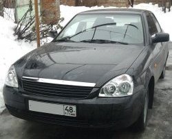 Решётка радиатора Elegance Лада Приора ( 2170,  2171,  2172,  21728) (2007-2018) седан дорестайлинг, универсал дорестайлинг , хэтчбек дорестайлинг, купе рестайлинг, седан рестайлинг, универсал рестайлинг, хэтчбек рестайлин