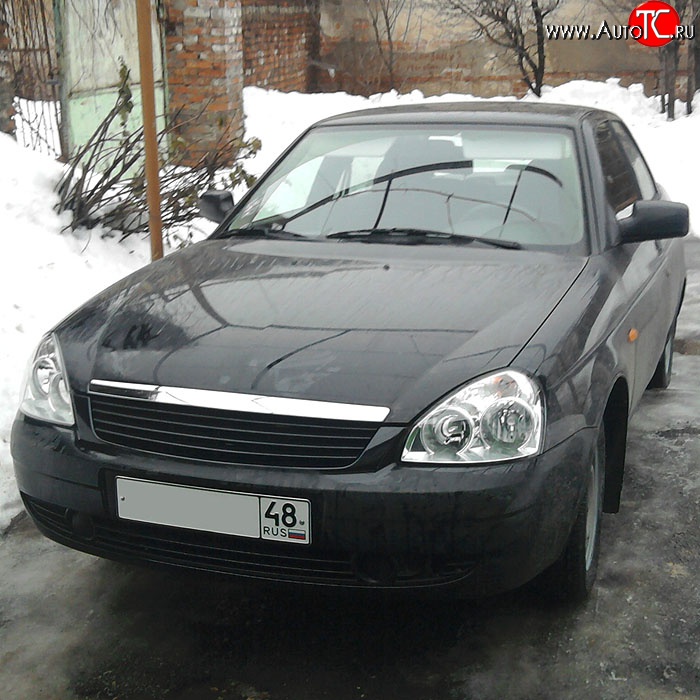 1 299 р. Решётка радиатора Elegance  Лада Приора ( 2170,  2171,  2172,  21728) (2007-2018) седан дорестайлинг, универсал дорестайлинг , хэтчбек дорестайлинг, купе рестайлинг, седан рестайлинг, универсал рестайлинг, хэтчбек рестайлин (Неокрашенная)  с доставкой в г. Кемерово