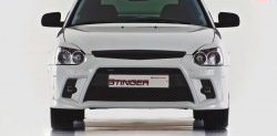 5 099 р. Передний бампер Stinger  Лада Приора ( 2170,  2171,  2172,  21728) (2007-2018) седан дорестайлинг, универсал дорестайлинг , хэтчбек дорестайлинг, купе дорестайлинг, купе рестайлинг, седан рестайлинг, универсал рестайлинг, хэтчбек рестайлин (Неокрашенный)  с доставкой в г. Кемерово. Увеличить фотографию 7