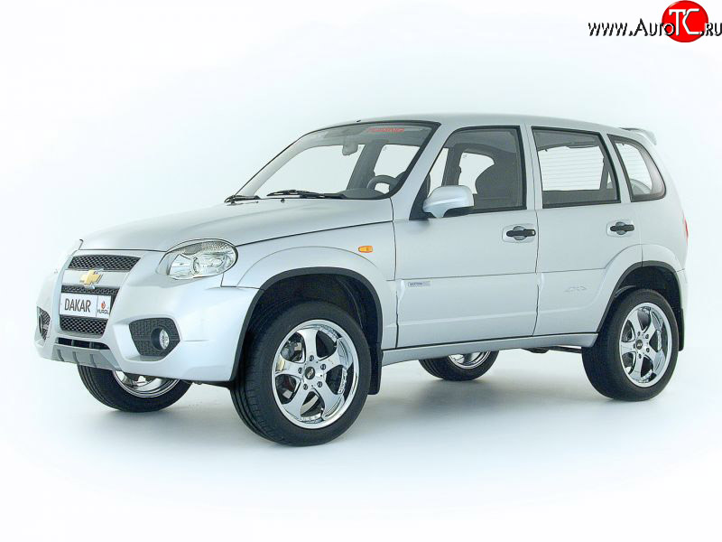 1 249 р. Накладки на зеркала Dakar после 2005 г.в Chevrolet Niva 2123 рестайлинг (2009-2020) (Неокрашенные)  с доставкой в г. Кемерово