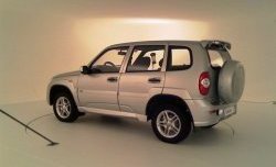 4 999 р. Задний бампер Dakar Лада 2123 (Нива Шевроле) дорестайлинг (2002-2008) (Неокрашенный)  с доставкой в г. Кемерово. Увеличить фотографию 3